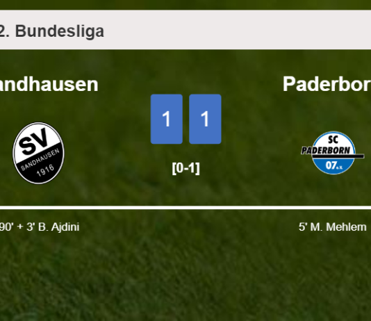 Sandhausen grabs a draw against Paderborn