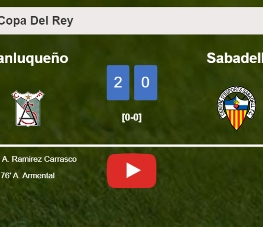 Sanluqueño defeats Sabadell 2-0 on Tuesday. HIGHLIGHTS