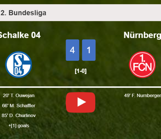 Schalke 04 annihilates Nürnberg 4-1 after playing a fantastic match. HIGHLIGHTS