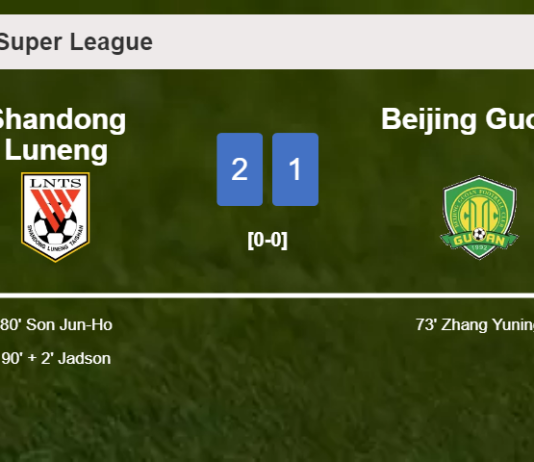 Shandong Luneng recovers a 0-1 deficit to conquer Beijing Guoan 2-1