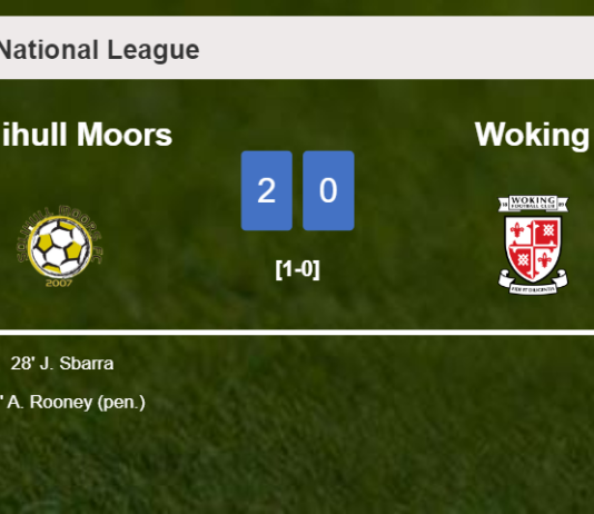 Solihull Moors prevails over Woking 2-0 on Saturday