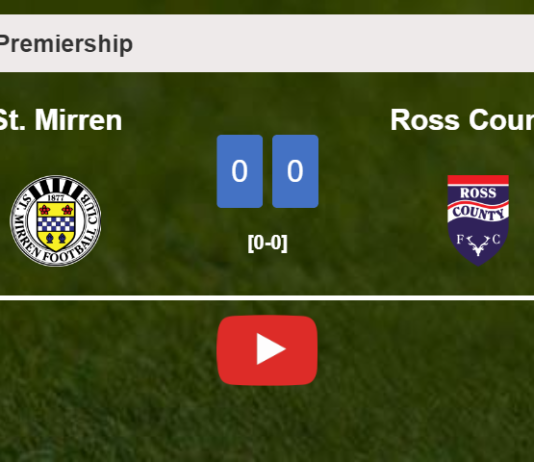 St. Mirren draws 0-0 with Ross County on Wednesday. HIGHLIGHTS