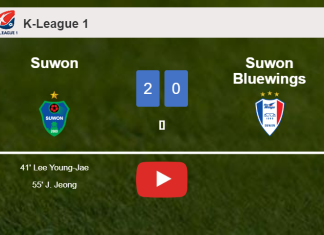 Suwon conquers Suwon Bluewings 2-0 on Sunday. HIGHLIGHTS