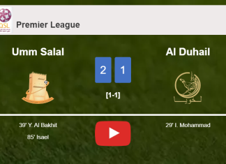 Umm Salal recovers a 0-1 deficit to top Al Duhail 2-1. HIGHLIGHTS