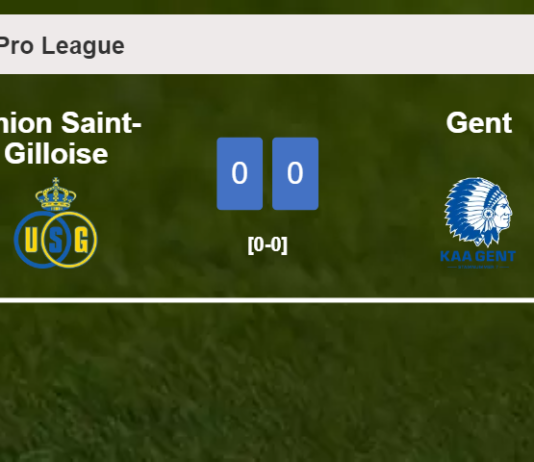 Union Saint-Gilloise draws 0-0 with Gent on Sunday