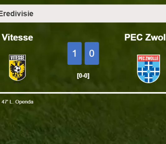 Vitesse defeats PEC Zwolle 1-0 with a goal scored by L. Openda