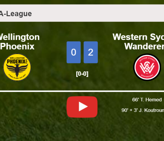 Western Sydney Wanderers conquers Wellington Phoenix 2-0 on Friday. HIGHLIGHTS