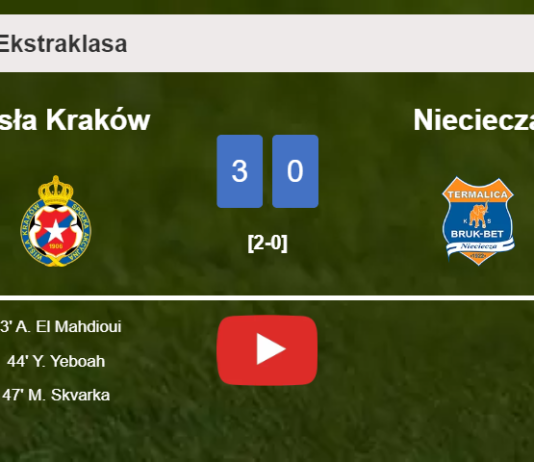 Wisła Kraków overcomes Nieciecza 3-0. HIGHLIGHTS
