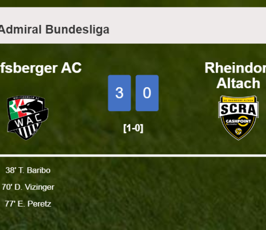 Wolfsberger AC conquers Rheindorf Altach 3-0