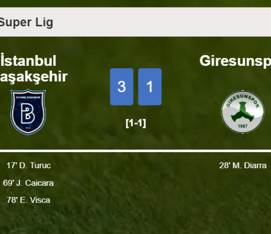 İstanbul Başakşehir tops Giresunspor 3-1
