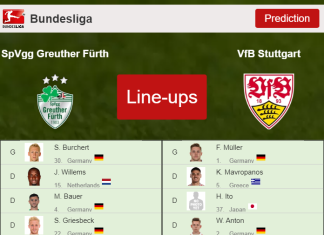 PREDICTED STARTING LINE UP: SpVgg Greuther Fürth vs VfB Stuttgart - 08-01-2022 Bundesliga - Germany