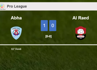 Abha overcomes Al Raed 1-0 with a late and unfortunate own goal from R. 