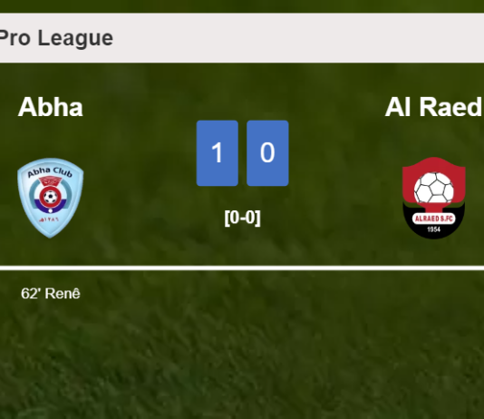 Abha overcomes Al Raed 1-0 with a late and unfortunate own goal from R. 