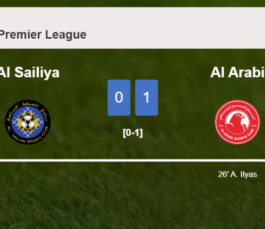 Al Arabi overcomes Al Sailiya 1-0 with a goal scored by A. Ilyas