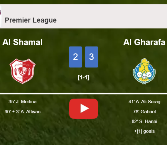 Al Gharafa conquers Al Shamal 3-2. HIGHLIGHTS