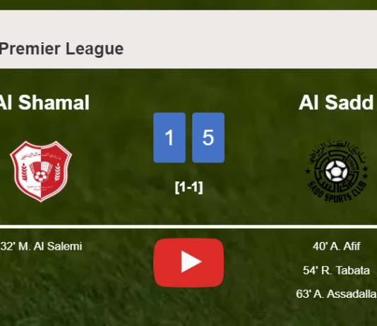 Al Sadd conquers Al Shamal 5-1 after playing a incredible match. HIGHLIGHTS