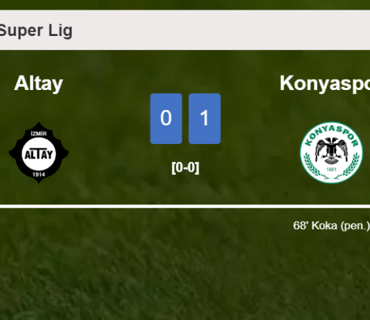 Konyaspor prevails over Altay 1-0 with a goal scored by K. 
