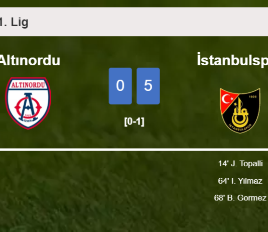 İstanbulspor beats Altınordu 5-0 after playing a incredible match