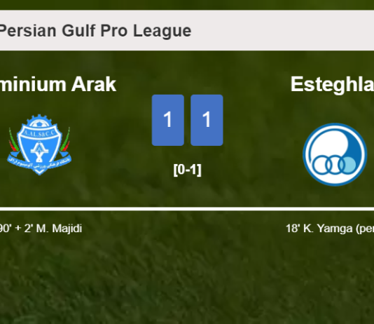 Aluminium Arak grabs a draw against Esteghlal