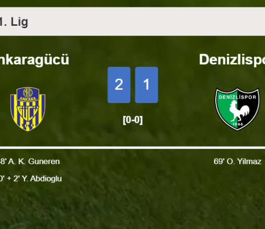 Ankaragücü grabs a 2-1 win against Denizlispor