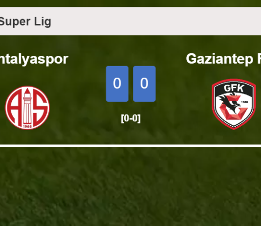 Antalyaspor draws 0-0 with Gaziantep F.K. on Sunday