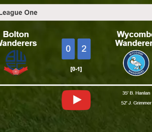 Wycombe Wanderers surprises Bolton Wanderers with a 2-0 win. HIGHLIGHTS