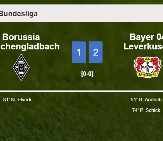 Bayer 04 Leverkusen overcomes Borussia Mönchengladbach 2-1