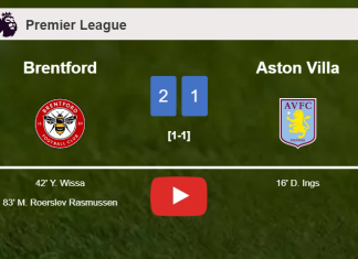 Brentford recovers a 0-1 deficit to overcome Aston Villa 2-1. HIGHLIGHTS