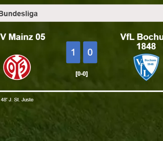 FSV Mainz 05 conquers VfL Bochum 1848 1-0 with a goal scored by J. St.
