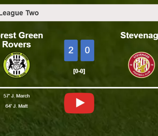 Forest Green Rovers surprises Stevenage with a 2-0 win. HIGHLIGHTS