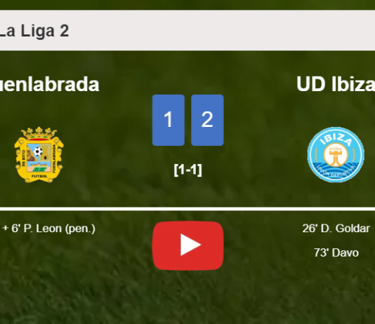 UD Ibiza defeats Fuenlabrada 2-1 with D.  scoring a double. HIGHLIGHTS