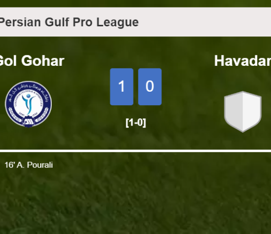 Gol Gohar conquers Havadar 1-0 with a goal scored by A. Pourali