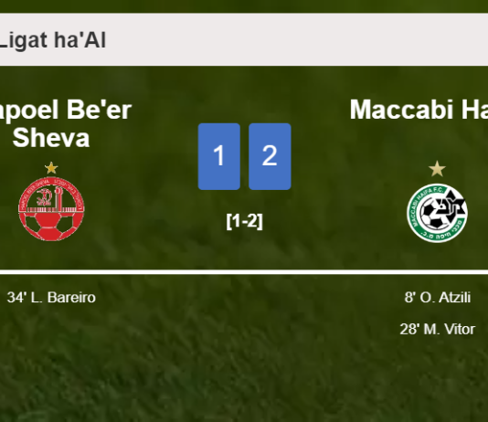 Maccabi Haifa tops Hapoel Be'er Sheva 2-1