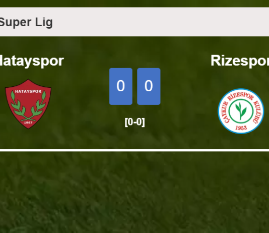 Rizespor stops Hatayspor with a 0-0 draw