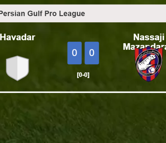 Havadar draws 0-0 with Nassaji Mazandaran on Monday