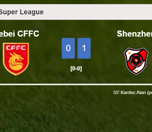 Shenzhen prevails over Hebei CFFC 1-0 with a goal scored by K. Alan