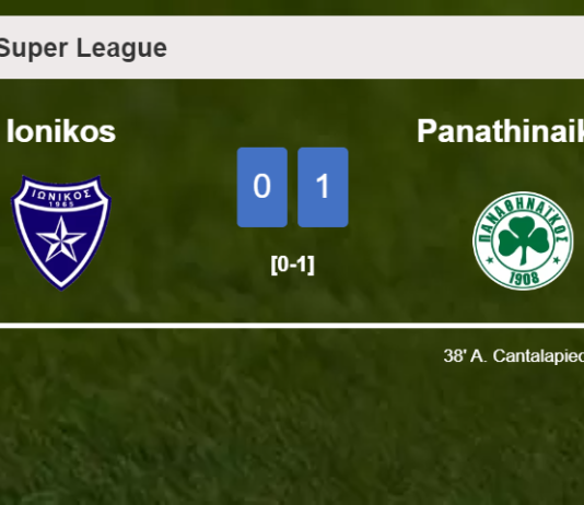 Panathinaikos conquers Ionikos 1-0 with a goal scored by A. Cantalapiedra