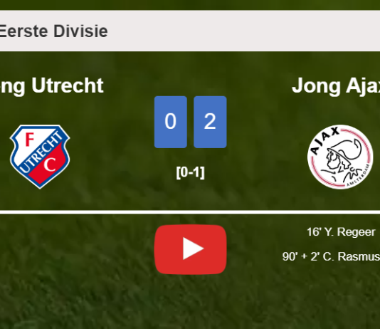 Jong Ajax surprises Jong Utrecht with a 2-0 win. HIGHLIGHTS