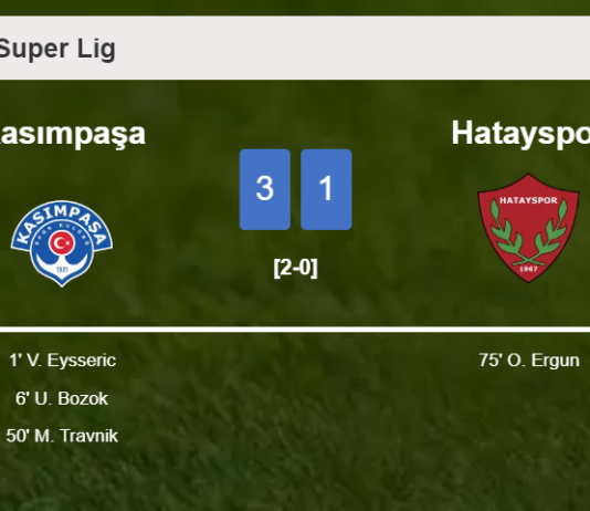 Kasımpaşa conquers Hatayspor 3-1