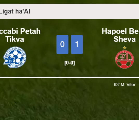 Hapoel Be'er Sheva overcomes Maccabi Petah Tikva 1-0 with a goal scored by M. Vitor