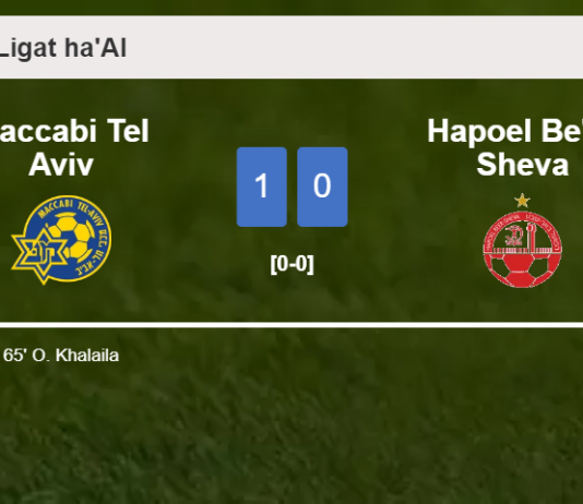 Maccabi Tel Aviv prevails over Hapoel Be'er Sheva 1-0 with a goal scored by O. Khalaila