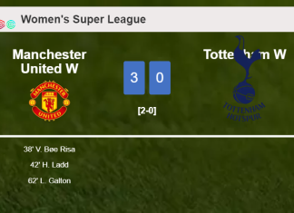 Manchester United conquers Tottenham 3-0