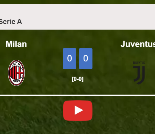 Milan draws 0-0 with Juventus on Sunday. HIGHLIGHTS