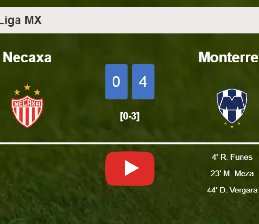 Monterrey beats Necaxa 4-0 after playing a incredible match. HIGHLIGHTS
