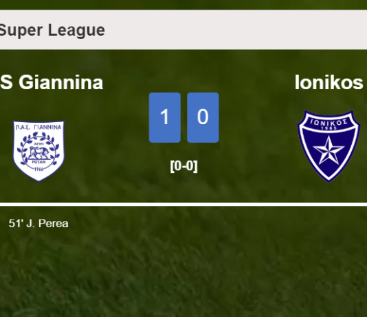 PAS Giannina defeats Ionikos 1-0 with a goal scored by J. Perea