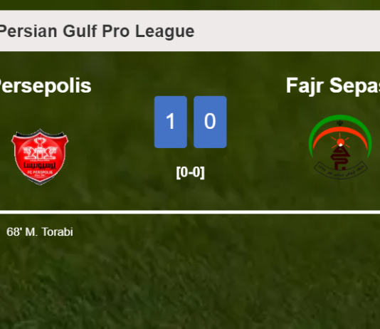 Persepolis tops Fajr Sepasi 1-0 with a goal scored by M. Torabi