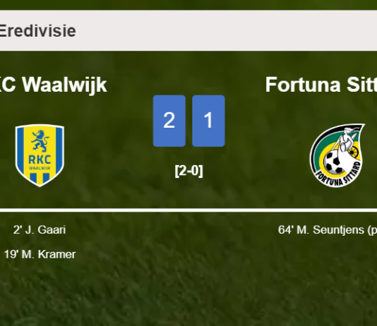 RKC Waalwijk prevails over Fortuna Sittard 2-1