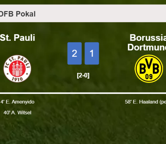 St. Pauli defeats Borussia Dortmund 2-1