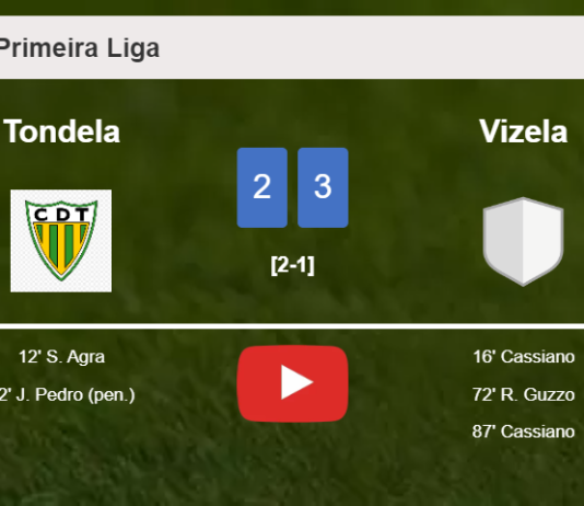 Vizela beats Tondela 3-2 with 2 goals from C. . HIGHLIGHTS