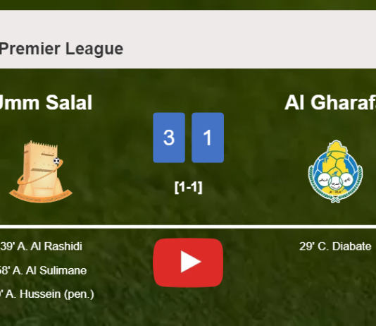 Umm Salal overcomes Al Gharafa 3-1 after recovering from a 0-1 deficit. HIGHLIGHTS